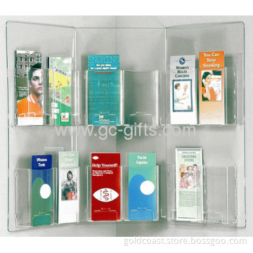 Wallmounted 3-face Brochure Holders 